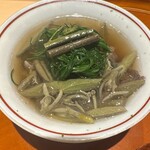 銀座 しのはら - 猪豚　熊　ジュンサイ　おかひじき　賀茂茄子　蕨