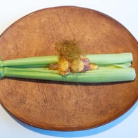 レストラン オオツ - 2024.6 地物ヤングコーンと地鯵のタルタルかんずりソース