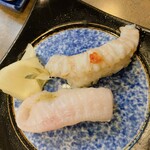 清寿司 - えんがわ(1つは炙り)