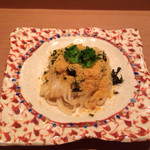 日本料理 晴山 - 稲庭うどん、からすみと菜の花で