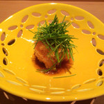 日本料理 晴山 - 鮟鱇の共和え