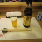 ひろ作 - 瓶ビール：「ヱビス小瓶」