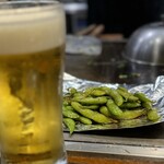 たぴおか食堂 - これまた夏っぺえの来た「ビールとバター醤油の枝豆」
