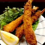 俺の中華たなか家 - 揚げたて熱々「エビフライ」は衣サクッサク♬身はプリップリッ❤️　これは旨しლ(´ڡ`ლ)