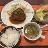 福島牛ステーキと肉汁ハンバーグ 文や