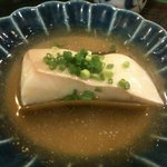 京料理 江森 - マコガレイの酒蒸　和辛子餡