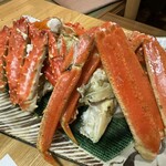 かに亭 - 茹でかに（茹でたてあつあつ）　お店で食べやすくしてくれました！