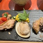 麦と麺助 - 別皿の盛り