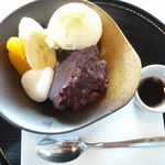 ふきの陶 - 料理写真:クリームアンミツセット(\600)