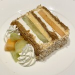 キハチ 青山本店 - メロンのミルフィーユ