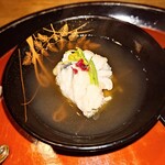 草如庵 - 鱧、わかめのお吸い物