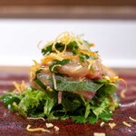 中華ダイニング 一途一心 - 2024.6 静岡産2日熟成真鯛サラダ