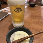 粋な居酒屋 あいよ - お通しは茶碗蒸し