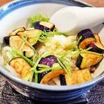 知多屋 - 揚げナスのころうどん