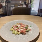 ブラッスリー 航 - 茄子のたたきと生ハム