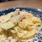 ブラッスリー 航 - パスタ ベーコンとズッキーニ クリームソース