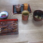 古久家 - 鰻重上、肝吸い