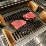 北海道焼肉 北うし - 北海道和牛フィレトリャフステーキサンド