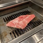 北海道焼肉 北うし - びえい和牛サーロイン焼きしゃぶ花帆とすだち
