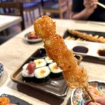 梅田かに食堂 - エビチリ串