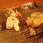 しらかわ - 帆立、海老（ニューカレドニア産天使の海老）