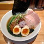 麺家 たけ田 - 漁でとれた魚介出汁の中華蕎麦（醤油）