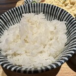 肉豆冨とレモンサワー 大衆食堂 安べゑ - 【2024.6.18(火)】あじフライ定食（並盛）988円→888円のごはん