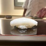 恵比寿 鮨 謙心 - スミイカはお塩で