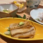 恵比寿 鮨 謙心 - 煮穴子ときゅうり