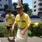 ラーメン二郎 - オリジナルＴシャツを着て記念撮影でした！