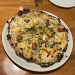 ピザダヴィンチトウキョウ - イタリア産カラスミ、シラス、たけのこのピザ