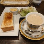 カフェルパン - 料理写真:アーモンドオレ(HOT) Cセット
