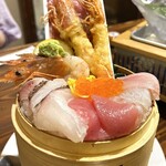 藁焼き炉端 海風土 - 究極の海風丼上の段