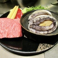 八重洲 steak & seafood 鉄板焼き 一心 - この日の食材のご披露