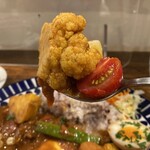 リトルネストカフェ - たっぷり野菜のチキンカレー