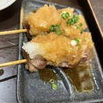 焼鳥 古友里 - 和牛中落ち　おろしポン酢　さっぱり美味い
