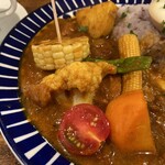 リトルネストカフェ - たっぷり野菜のチキンカレー