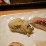承知の助 - 蒸し牡蠣わさびおろし