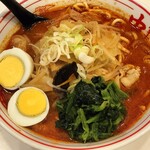 蒙古タンメン中本 - 北極やさい＋ほうれんそう＋バター