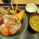 築地 海鮮丼 大江戸 豊洲市場内店 - 炙りのどぐろ特選丼　3,000円