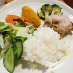 キッチン ブルー グローブ - 最後のワンプレート