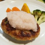 キッチン ブルー グローブ - 反対側から、梅おろしなので、薄いピンク色です