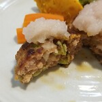 キッチン ブルー グローブ - 梅おろしを乗せて