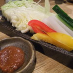 酉の - シャキシャキ野菜（自家製味噌付）