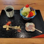 對馬屋 - クリームあんみつ