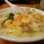 エビそば (塩味)。