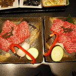 松永牧場 - 和牛ロース＋焼き野菜