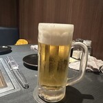 肉処 天穂 - 生ビール