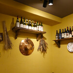 リストランテ ピッツェリア ジャンカルロ トウキョウ - 見覚えのあるワイン棚も！