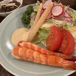 勝烈庵 馬車道総本店 - えびサラダ